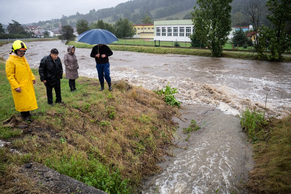 Evakuace v České Vsi | Foto: René Volfík,  iROZHLAS.cz