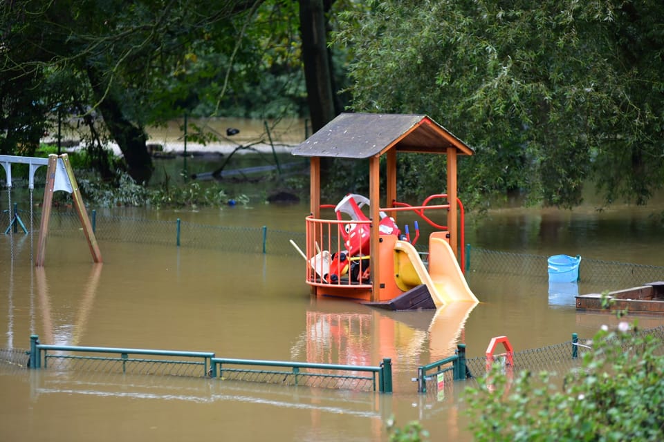 Dětské hřiště v Mněticích | Foto: Honza Ptáček,  Český rozhlas