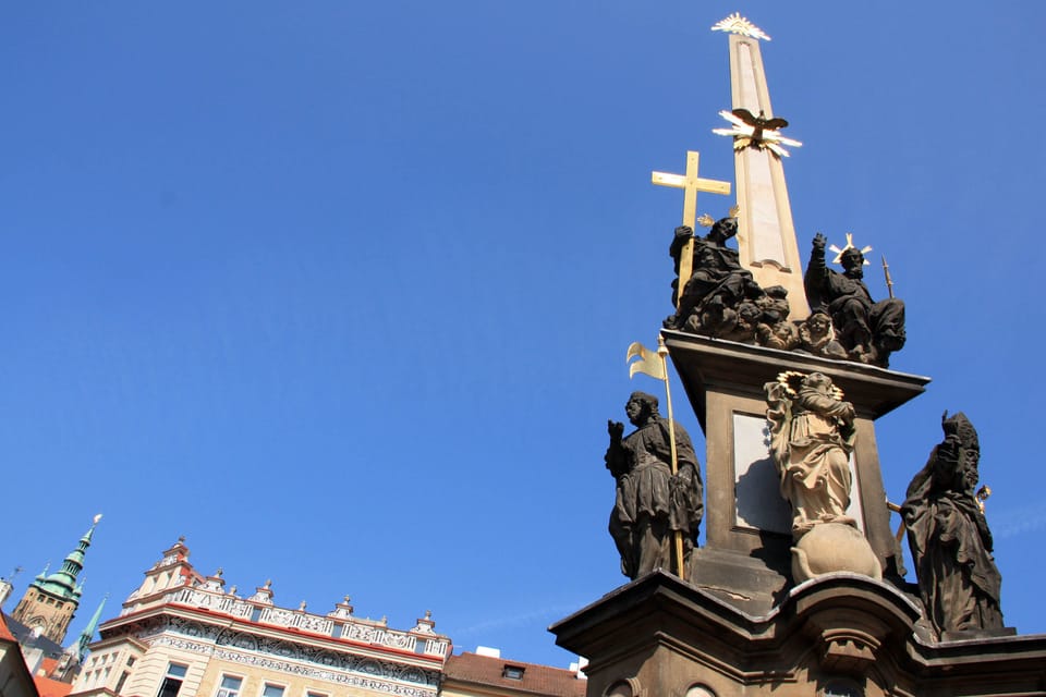 Svatý Václav zde představuje jednoho z pěti českých patronů | Foto: Barbora Němcová, Radio Prague International Svatý Václav zde představuje jednoho z pěti českých patronů | Foto: Barbora Němcová, Radio Prague International
