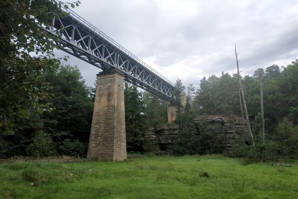 Železniční most Zahrádky,  foto: Bohumil Šimčík