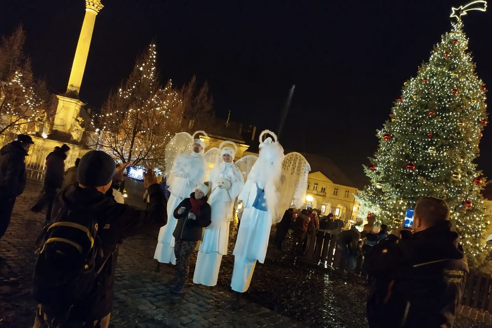 Rozsvícení vánočního stromu v Jičíně | Foto: Barbora Němcová,  Radio Prague International