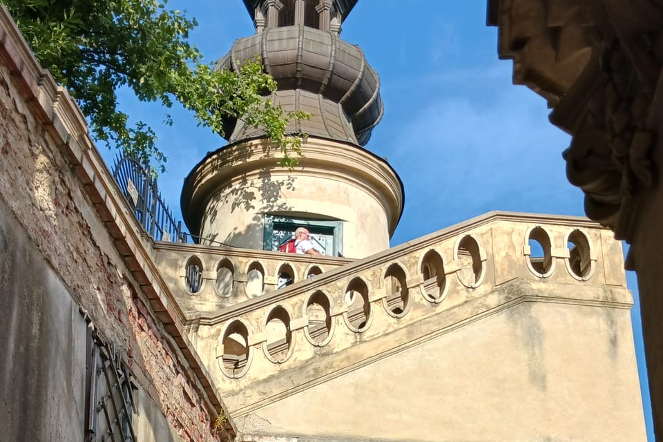 Malá Fürstenberská zahrada s vyhlídkovou věží | Foto: Lenka Žižková, Radio Prague International Malá Fürstenberská zahrada s vyhlídkovou věží | Foto: Lenka Žižková, Radio Prague International