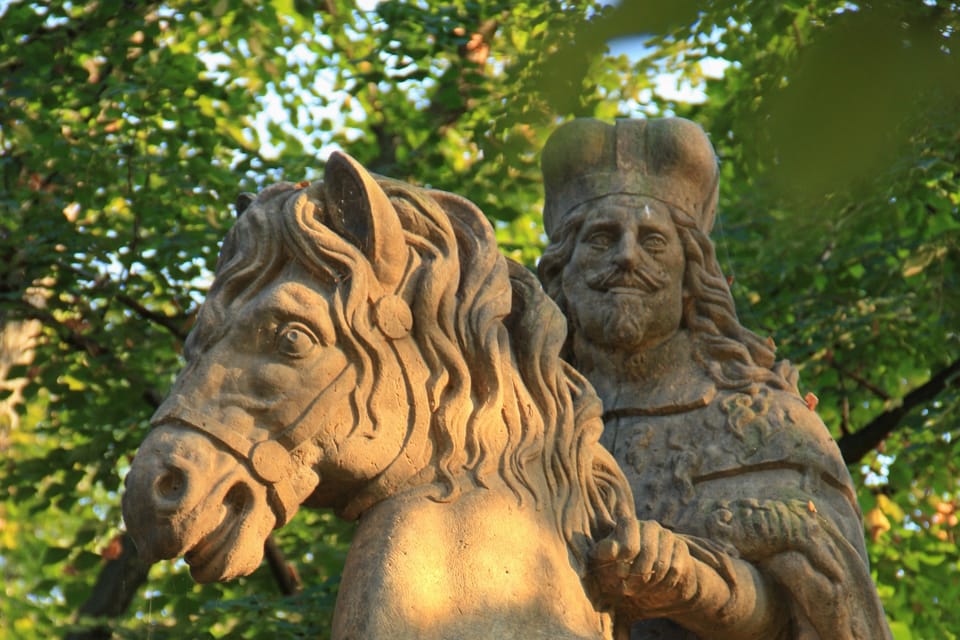 Světec nese tvář habsburského císaře Ferdinanda III., jehož podobou se Bendl inspiroval | Foto: Barbora Němcová, Radio Prague International Světec nese tvář habsburského císaře Ferdinanda III., jehož podobou se Bendl inspiroval | Foto: Barbora Němcová, Radio Prague International