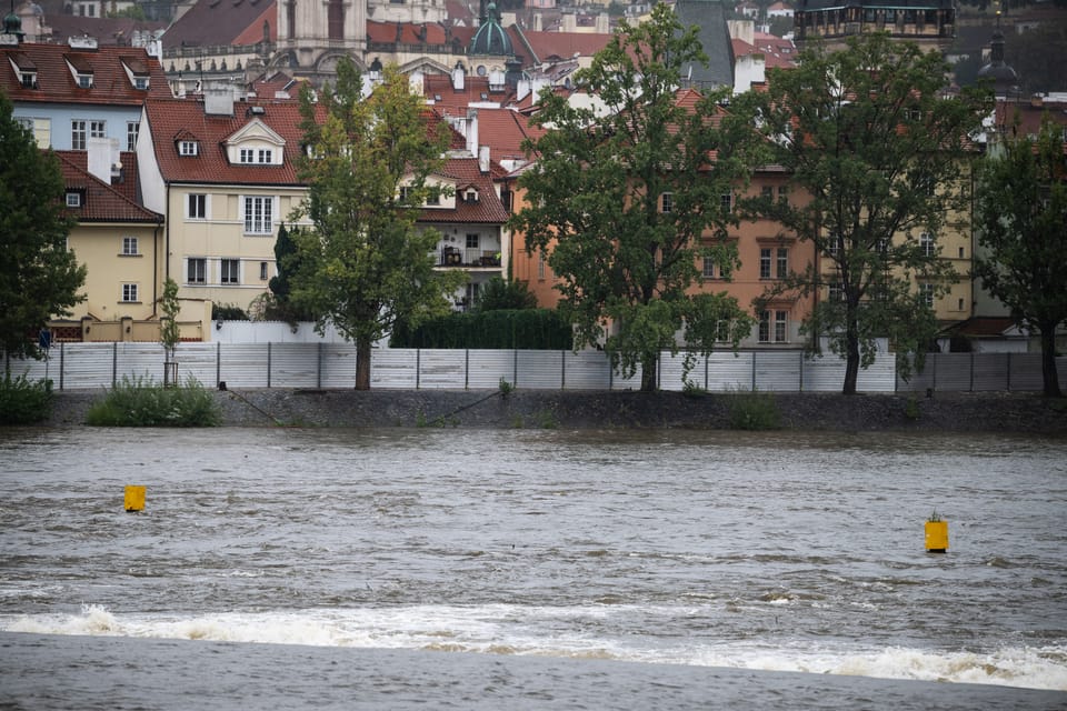 Protipovodňové stěny v Praze na Kampě | Foto: René Volfík,  iROZHLAS.cz