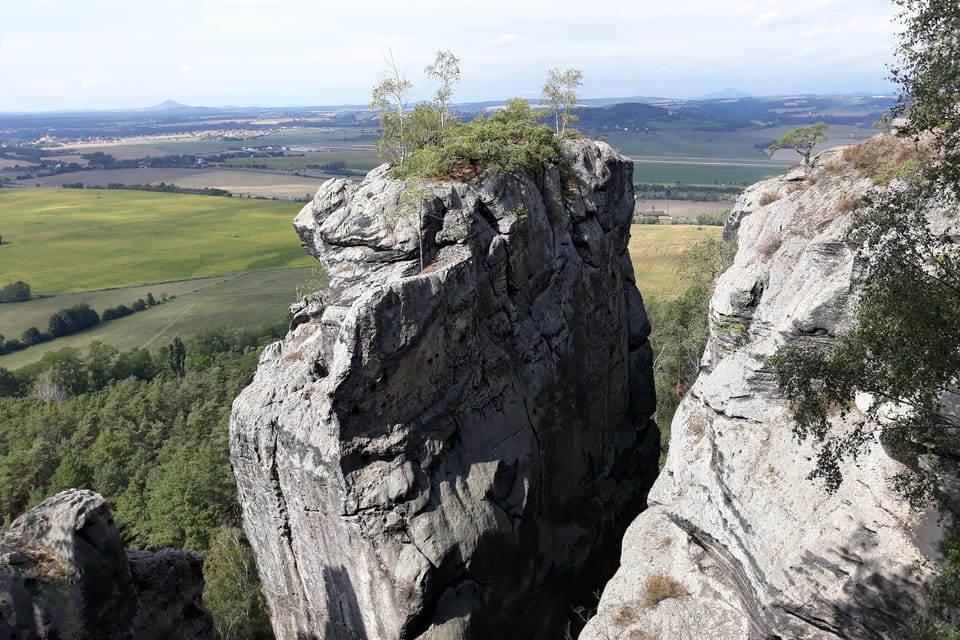 Příhrazské skály - vyhlídka u Drábských světniček, foto: Magdalena Kašubová Příhrazské skály - vyhlídka u Drábských světniček, foto: Magdalena Kašubová