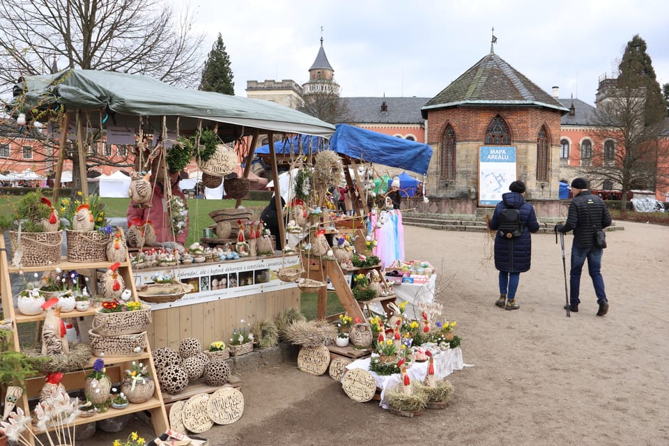Velikonoční řemeslné trhy na zámku Sychrov | Foto: Barbora Němcová, Radio Prague International Velikonoční řemeslné trhy na zámku Sychrov | Foto: Barbora Němcová, Radio Prague International